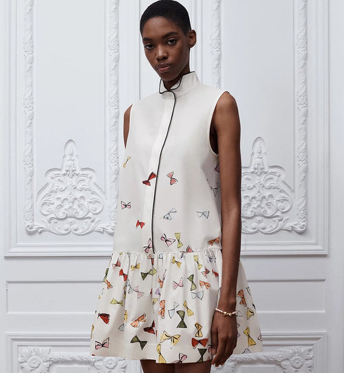 DIOR Papillon Rêve Drop-Waist Mini Dress