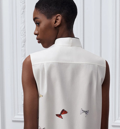 DIOR Papillon Rêve Drop-Waist Mini Dress