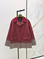 Gucci “Rosso Eclipse” Embellished Monogram Coat Set — Gucci