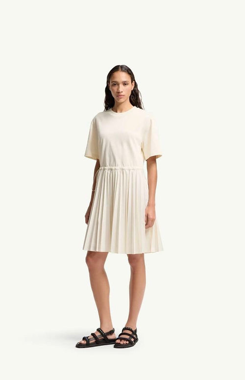 MONCLER Plissé Essence Cotton Dress