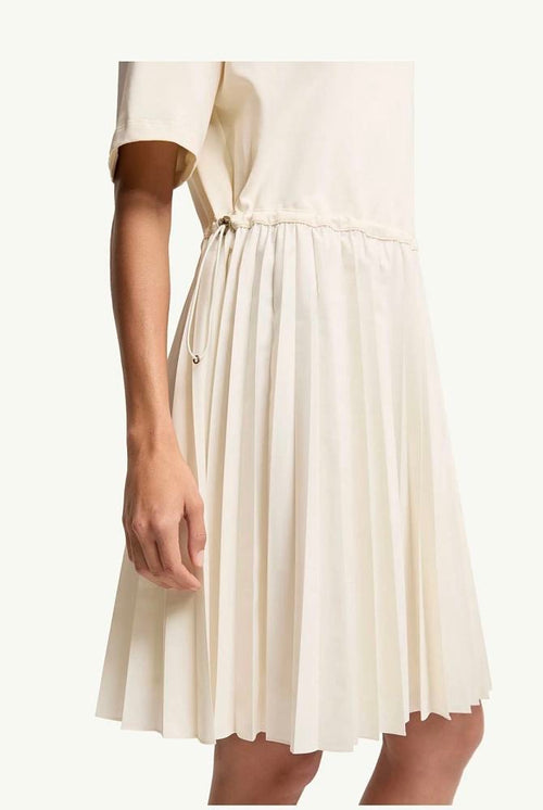 MONCLER Plissé Essence Cotton Dress
