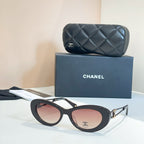 Chanel Oversized Square Sunglasses with Gold Accent Trim – Luxe Edition