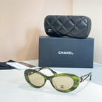 Chanel Oversized Square Sunglasses with Gold Accent Trim – Luxe Edition