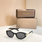 BVLGARI “Serpenti Eleganza” Round Cat-Eye Sunglasses – Luxe Edition