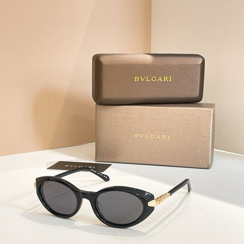 BVLGARI “Serpenti Eleganza” Round Cat-Eye Sunglasses – Luxe Edition