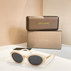 BVLGARI “Serpenti Eleganza” Round Cat-Eye Sunglasses – Luxe Edition
