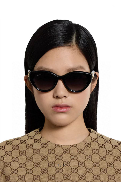 Gucci “Curva GG” Oversized Oval Sunglasses – Luxe Edition