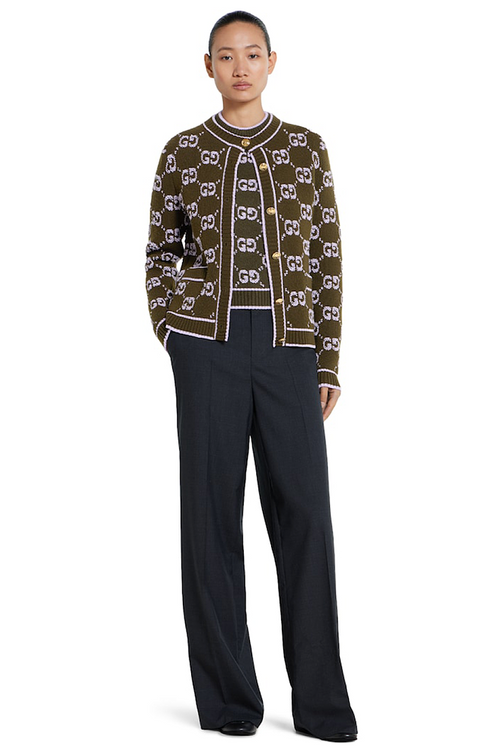 Gucci “Verona Maglia” GG Monogram Knit Top – Luxe Edition