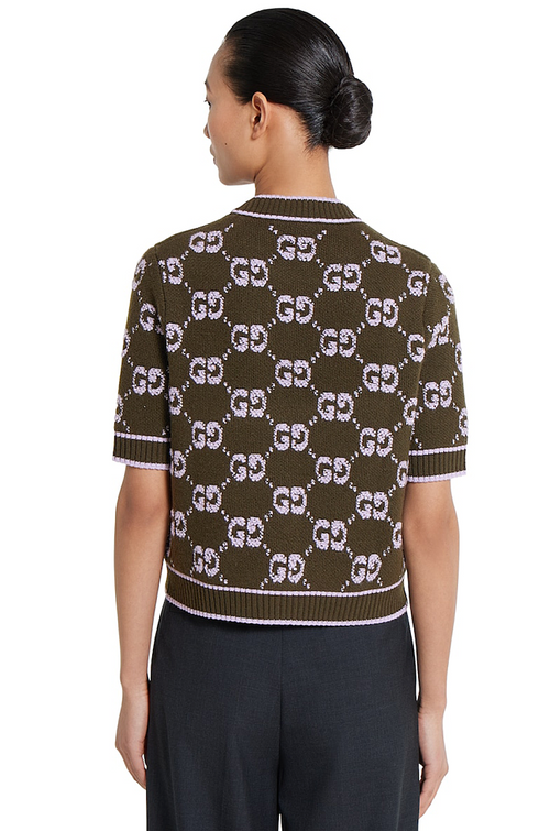Gucci “Verona Maglia” GG Monogram Knit Top – Luxe Edition