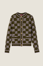 Gucci “Verona Maglia” GG Monogram Knit Cardigan – Luxe Edition