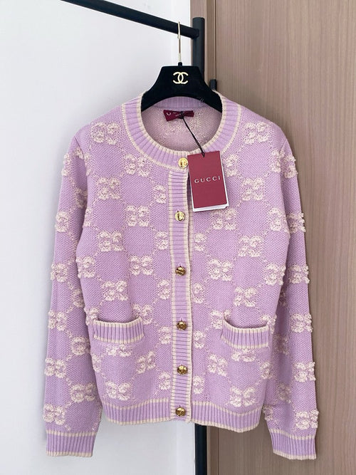 Gucci “Lilia Monogram” Knit Cardigan – Luxe Edition