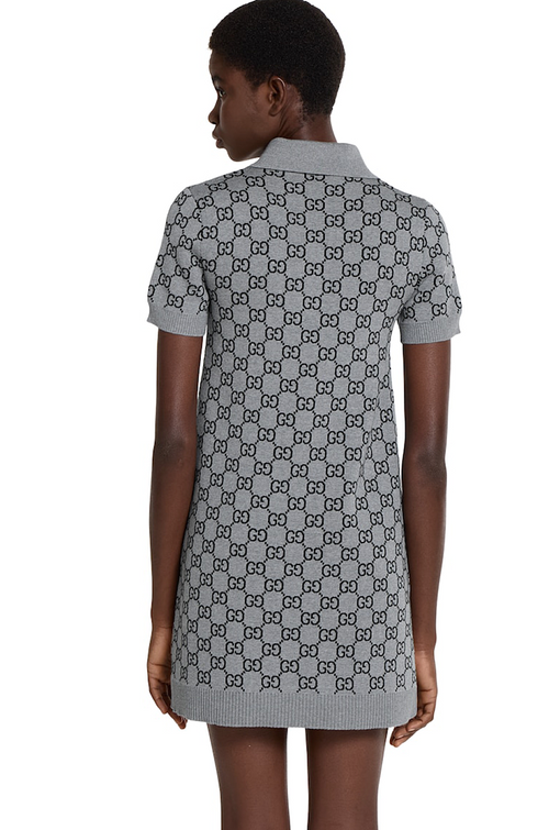 Gucci “Noir Heritage” Monogram Polo Dress – Luxe Edition