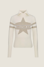 Christian Dior “Étoile Blanche” Star Knit Sweater – Luxe Edition