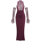 “Ravène de Minuit” Lace Gown