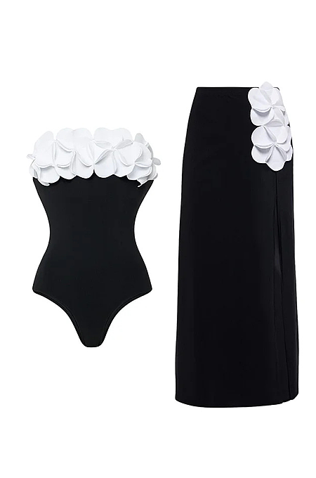 'Avalyn' Swimsuit with Skirt Set