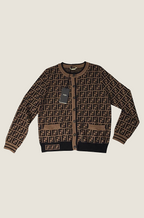Fendi “Roma Icon” Monogram Cardigan – Classic Noir Edition