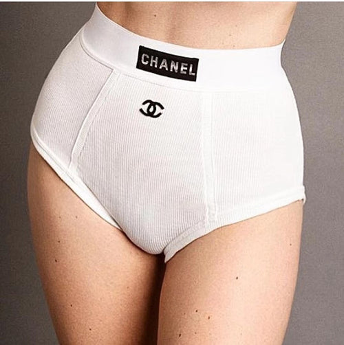 CHANEL Riviera Heritage High-Waist Bikini Set