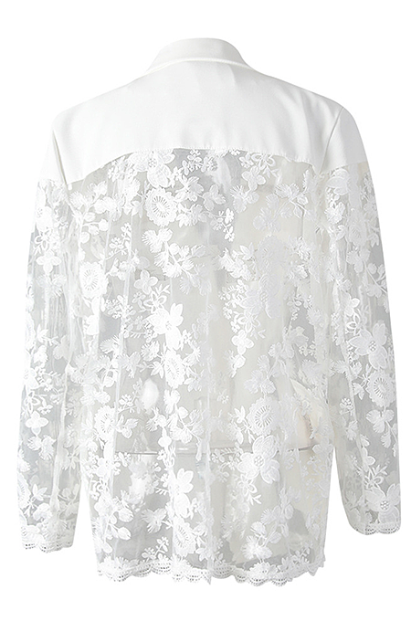 'Christi Snow' Lace Blazer