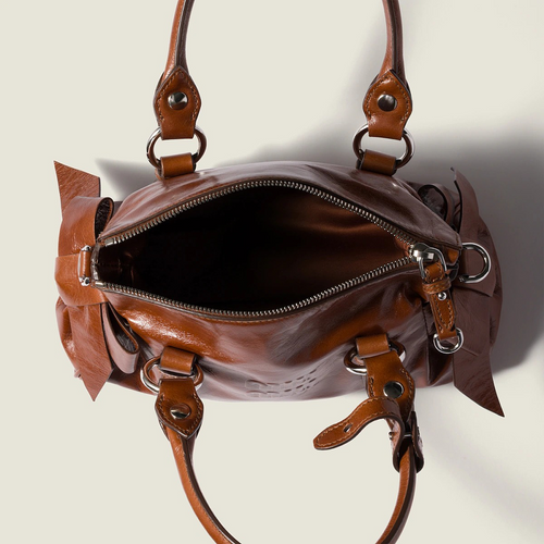 Miu Miu Leather Handbag – Cognac