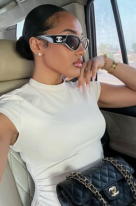 Chanel Oval Sunglasses