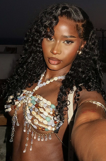 'Jolece' Beach Beaded Bra Top