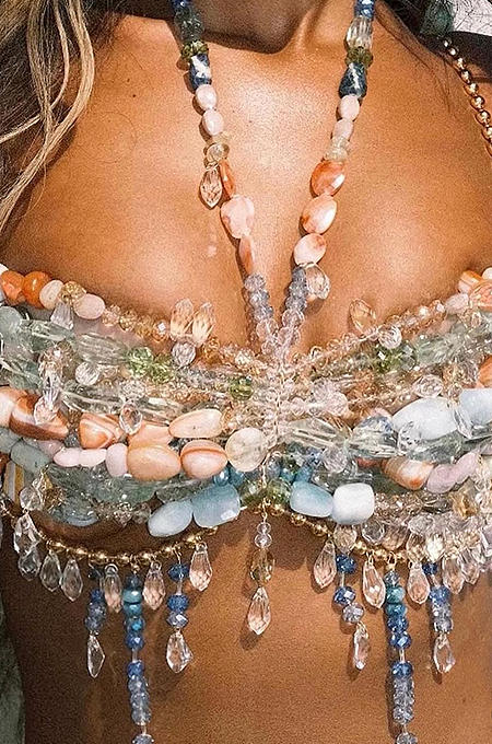 'Omisi' Beach Beads Bra Top