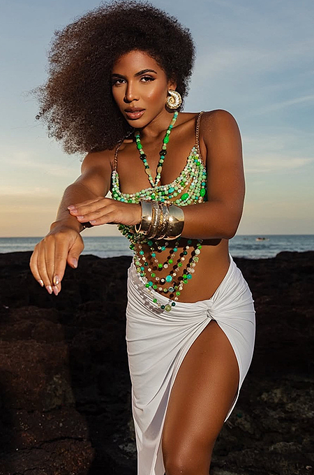 'Bahami' Beach Beaded Bra Top