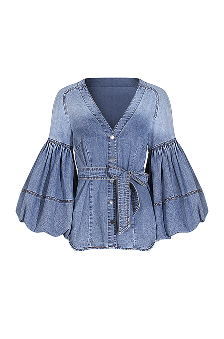 'Zimmerman’ Auror' Denim Top