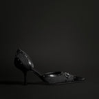 Gucci Horsebit Monogram D’Orsay Pumps – Noir