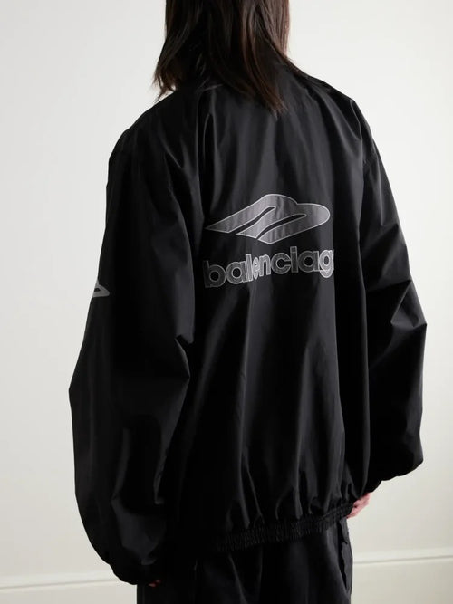 Balenciaga Circuit Oversized Track Jacket – Black