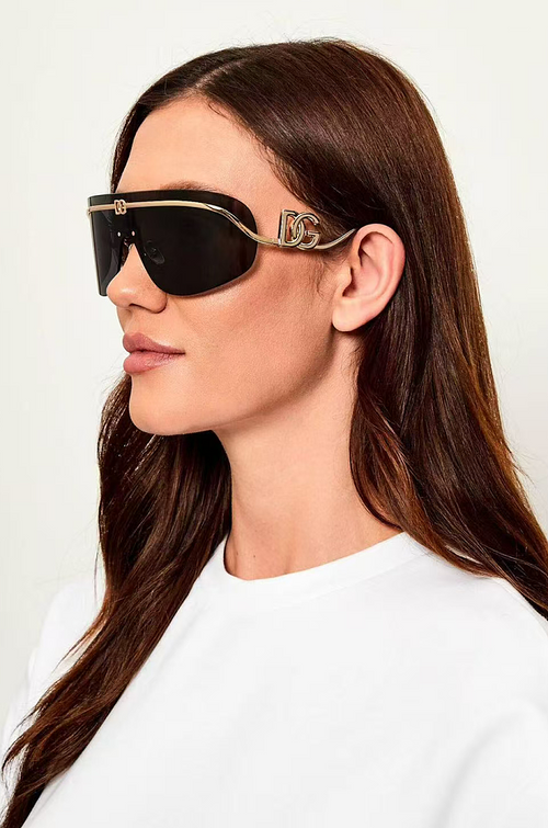 Dolce & Gabbana Shield Visionaries – Iconic Monogram Sunglasses