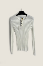 Schiaparelli Signature Ribbed Knit Top – One Size