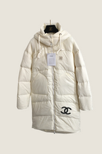 Chanel Ivory Puffer Coat – Winter Luxe Edition