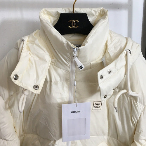 Chanel Ivory Puffer Coat – Winter Luxe Edition
