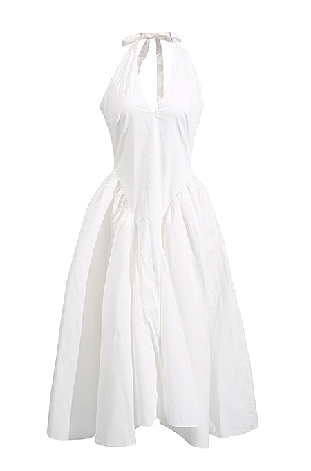 'Lilith Winter' Halter Dress White / M 'Lilith Winter' Halter Dress White / M