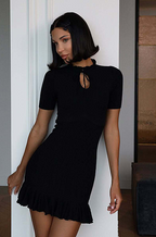 'Coquette' Cut-Out Knit Mini Dress