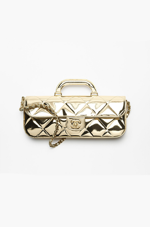 Chanel – 24K Quilted Gold Mini Handbag