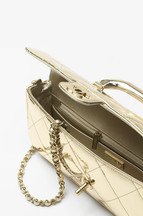 Chanel – 24K Quilted Gold Mini Handbag