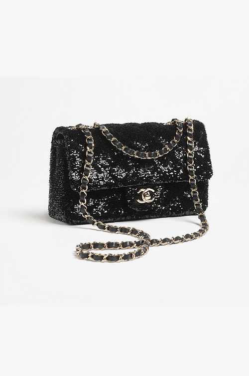 Chanel – Noir Éclat Sequin Classic Flap Bag
