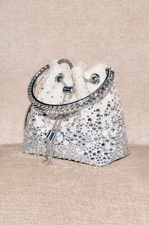 Jimmy Choo – Bon Bon Crystal Bucket Bag