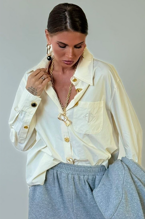 Schiaparelli Golden Eye Statement Shirt