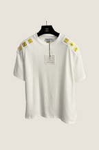 Schiaparelli Gilded Emblem Shoulder T-Shirt – One Size