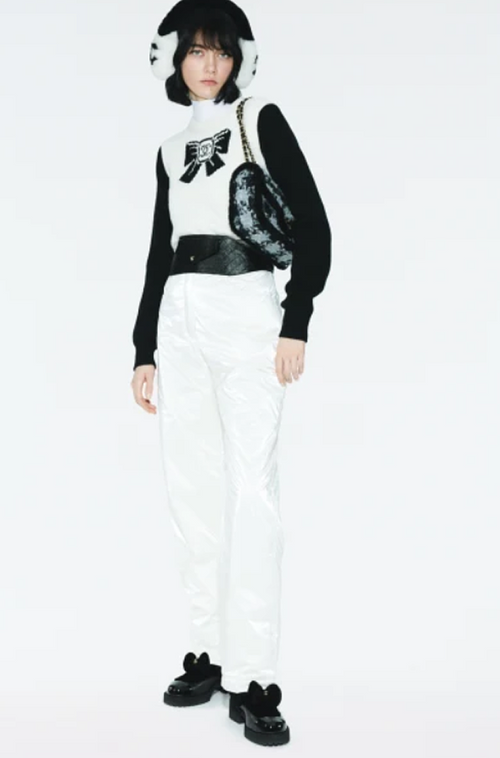 Chanel Shearling Camellia Ankle Boots