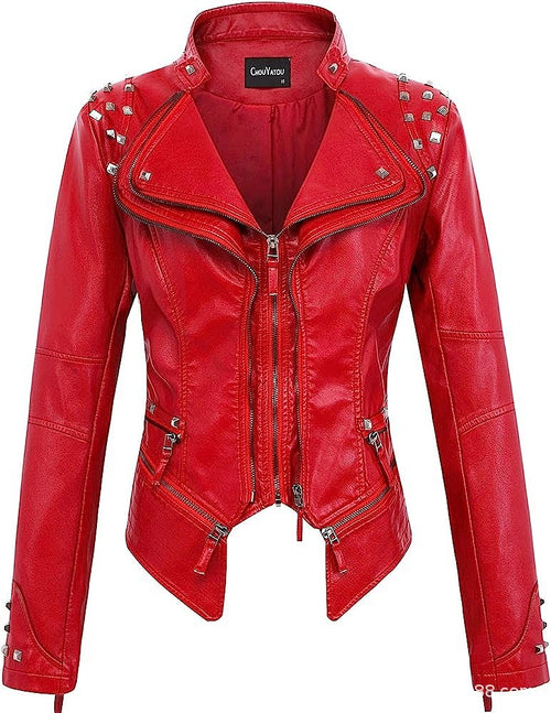 'Bellici' Studded Leather Jacket