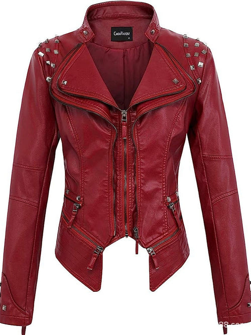 'Bellici' Studded Leather Jacket