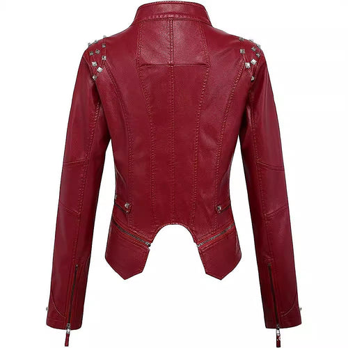 'Bellici' Studded Leather Jacket