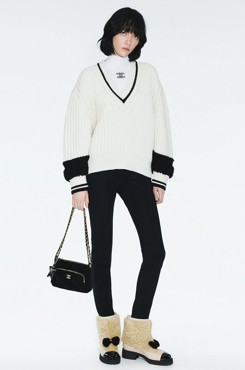 Chanel Shearling Camellia Ankle Boots