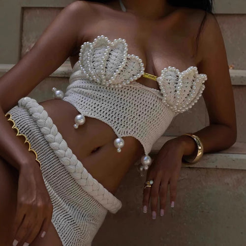 “Marina Sirena” Hand-Crochet Shell Set