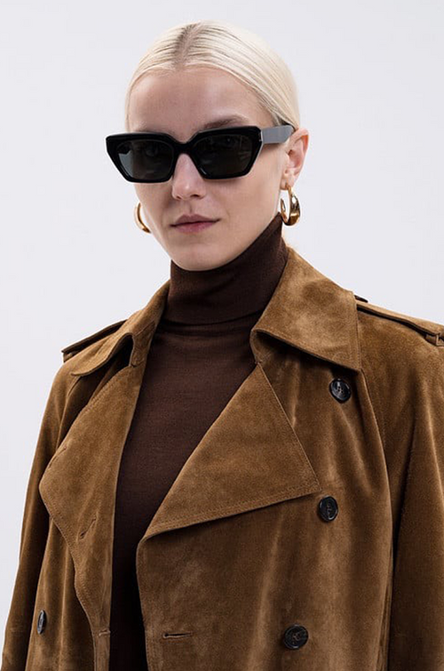 Saint Laurent “Rive Droite” Sculpted Cat-Eye Sunglasses – Multiple Colorways