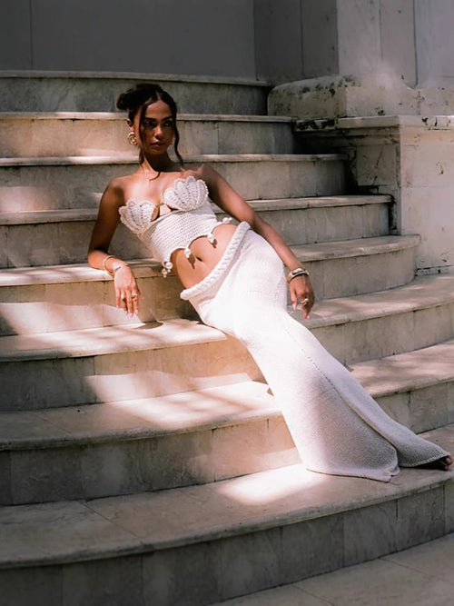 “Marina Sirena” Hand-Crochet Shell Set